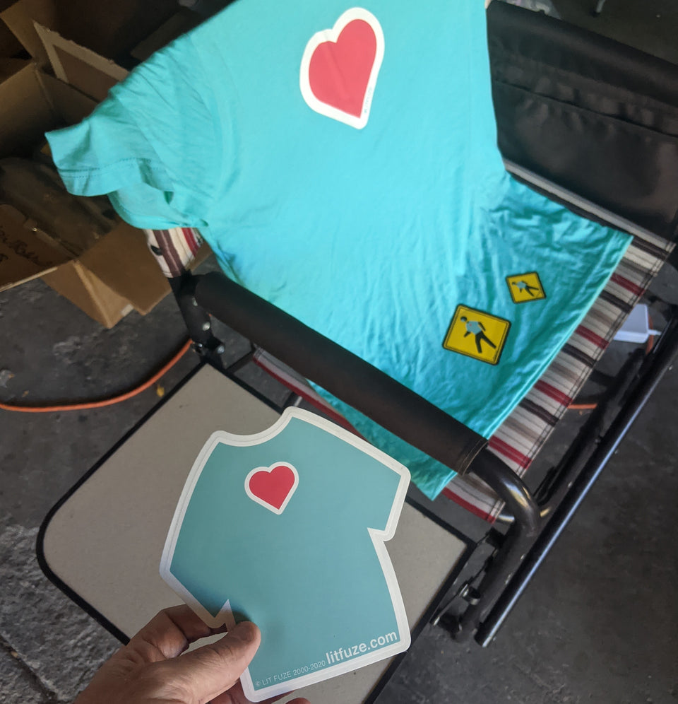 T-Shirt #litfuze Red Meta HEART TEE SHIRT | #EZEK.11-19 | Scrubs Tribute & META Collections | © LIT FUZE 2000-2020