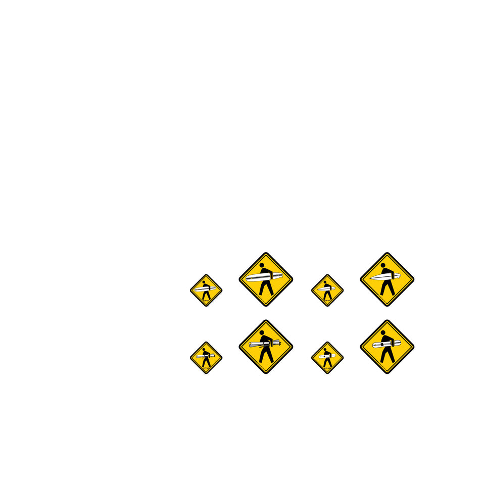 Sticker 8-Pack #litfuze 20th VINTAGE Combo | Shortboard Longboard SURFER SKIER SNOWBOARDER Xing Stickers | 20th Annual Collection | © LIT FUZE 2020