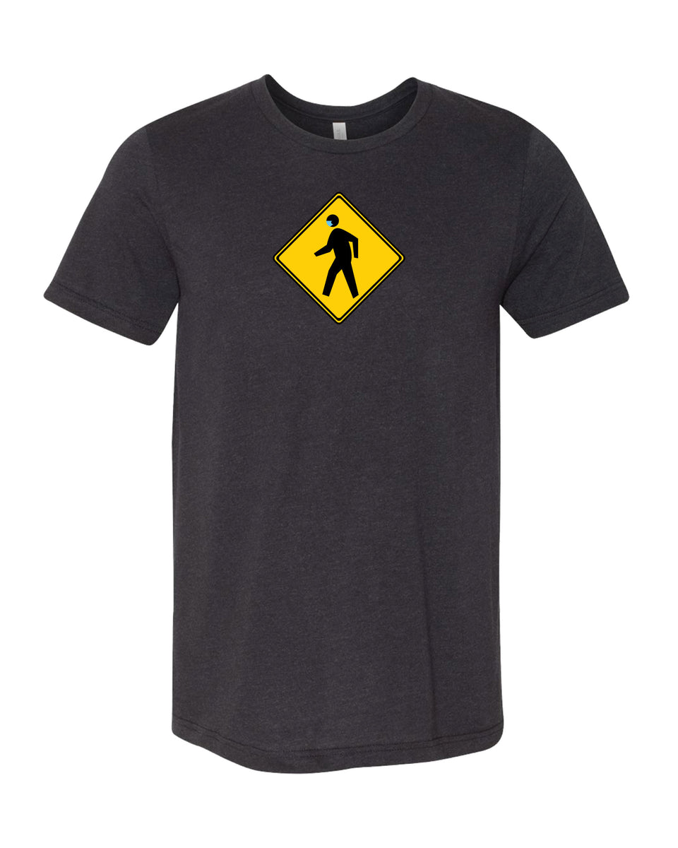 T-Shirt #litfuze Funny BLUE MASK PED XING TEE SHIRT | Msk Collection | © LIT FUZE 2020