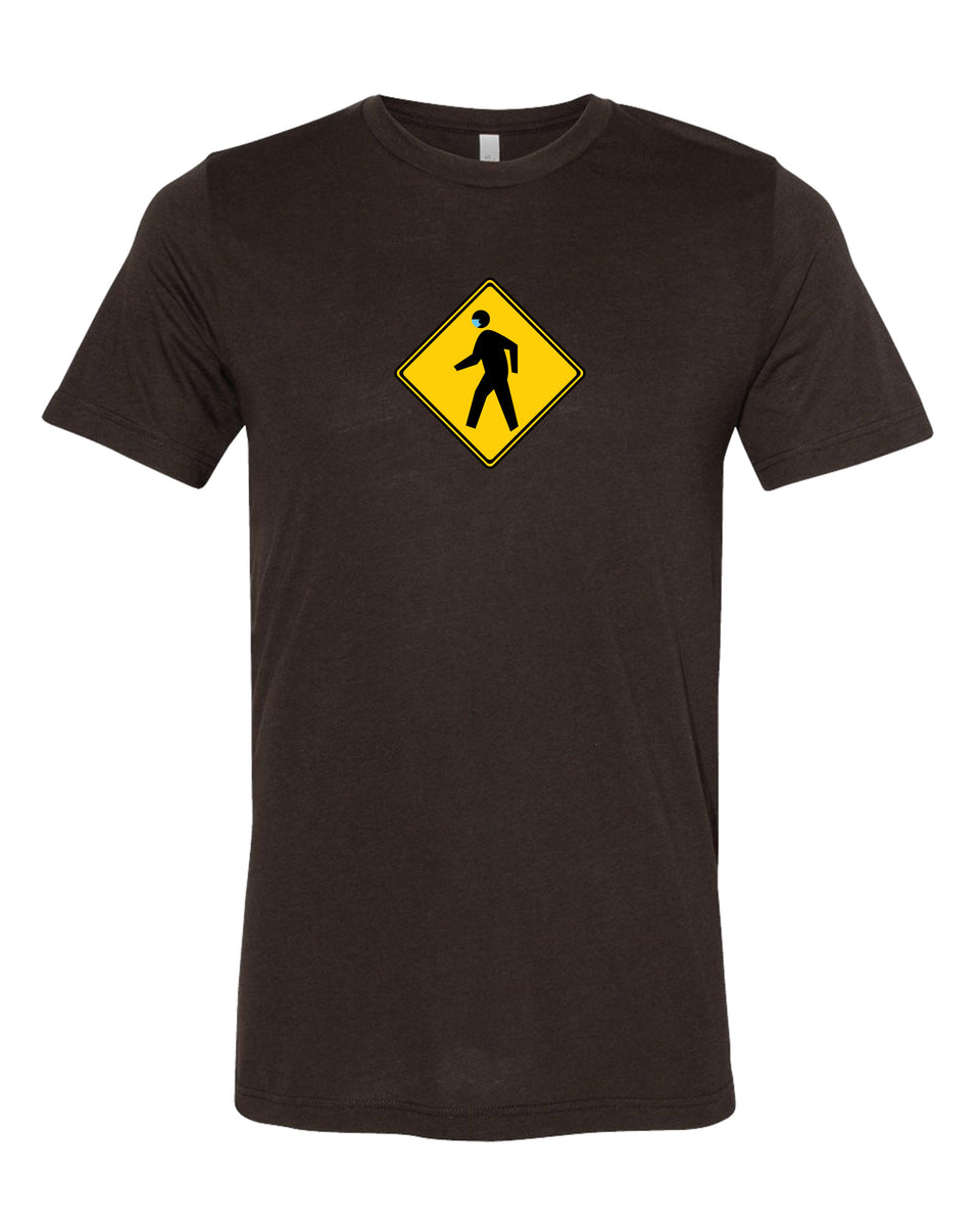 T-Shirt #litfuze Funny BLUE MASK PED XING TEE SHIRT | Msk Collection | © LIT FUZE 2020