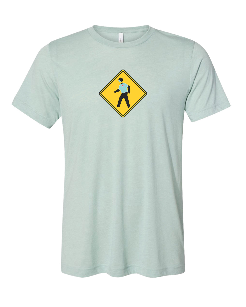 T-Shirt #litfuze SCRUBS Heart Shirt PED XING TEE SHIRT | Scrubs Tribute | Healthcare Crossing Design | © LIT FUZE 2020