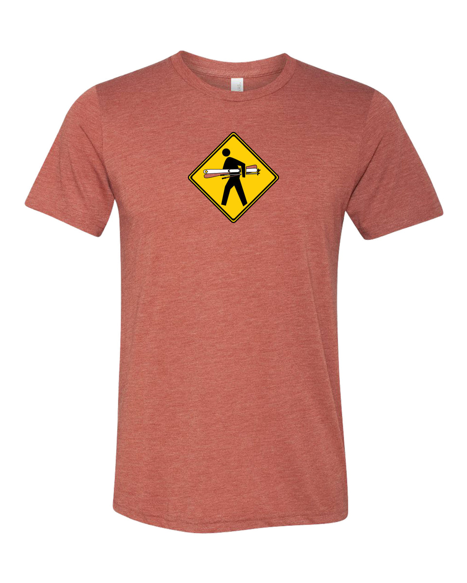 T-Shirt #litfuze SKIER PED XING TEE SHIRT | Skis & Poles Design |  20th Anniversary Vintage Collection | © LIT FUZE 2000-2020