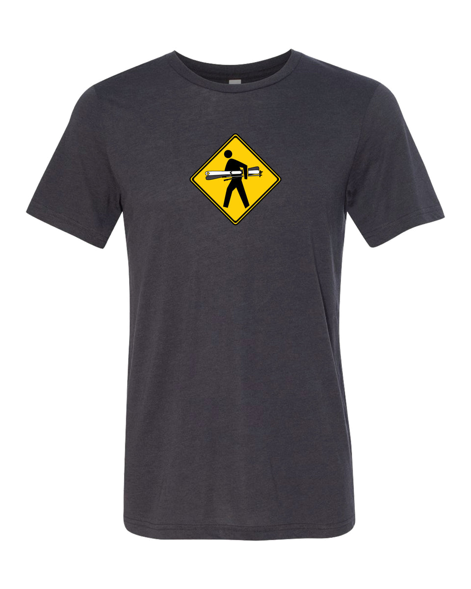 T-Shirt #litfuze SKIER PED XING TEE SHIRT | Skis & Poles Design |  20th Anniversary Vintage Collection | © LIT FUZE 2000-2020