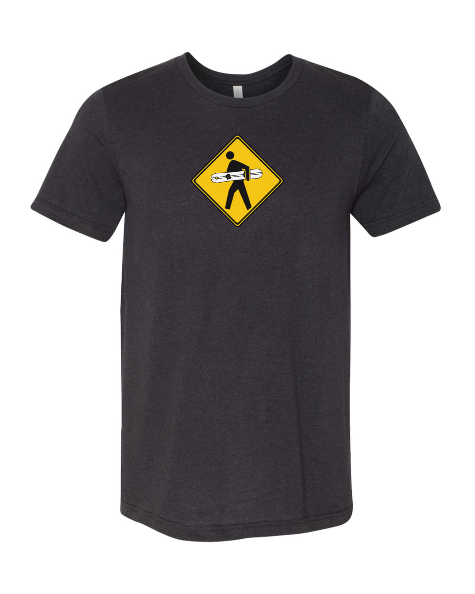 T-Shirt #litfuze SNOWBOARDER PED XING TEE SHIRT | Snowboard Design | 20th Anniversary Vintage Collection | © LIT FUZE 2000-2020