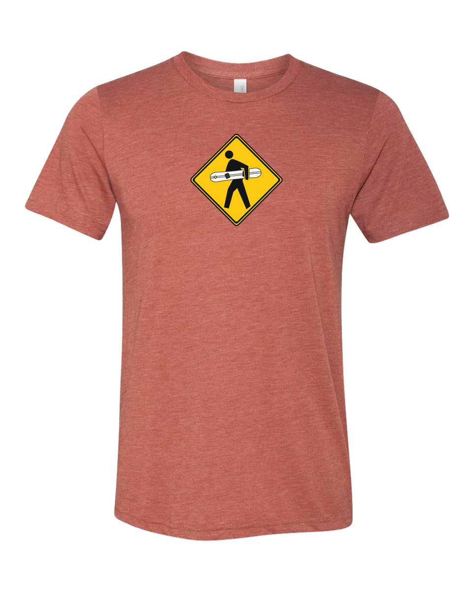 T-Shirt #litfuze SNOWBOARDER PED XING TEE SHIRT | Snowboard Design | 20th Anniversary Vintage Collection | © LIT FUZE 2000-2020