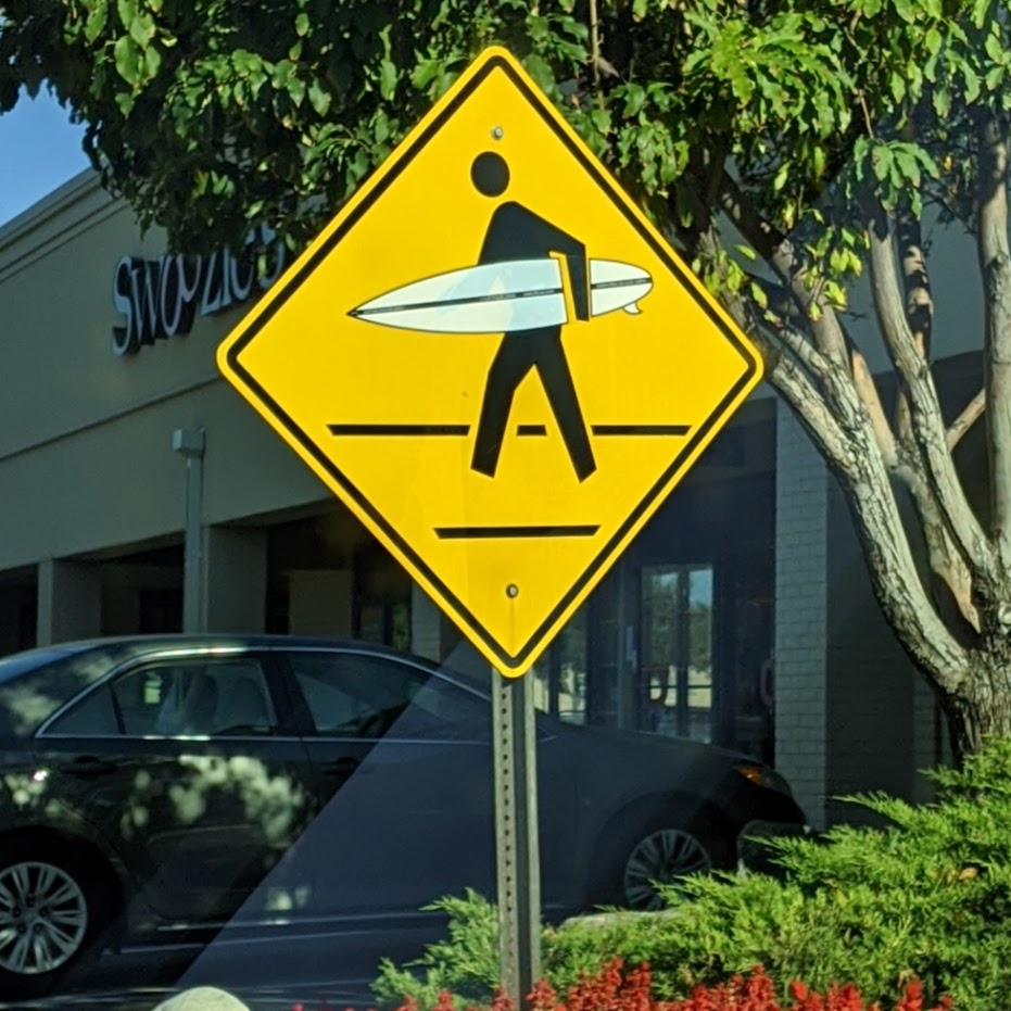 Sticker 5-Pack #litfuze Old-School SHORTBOARD SURFBOARD STICKERS & SURFER PED XING STICKERS | Est. 1999 Santa Cruz, CA Original | © LIT FUZE 2000-2020