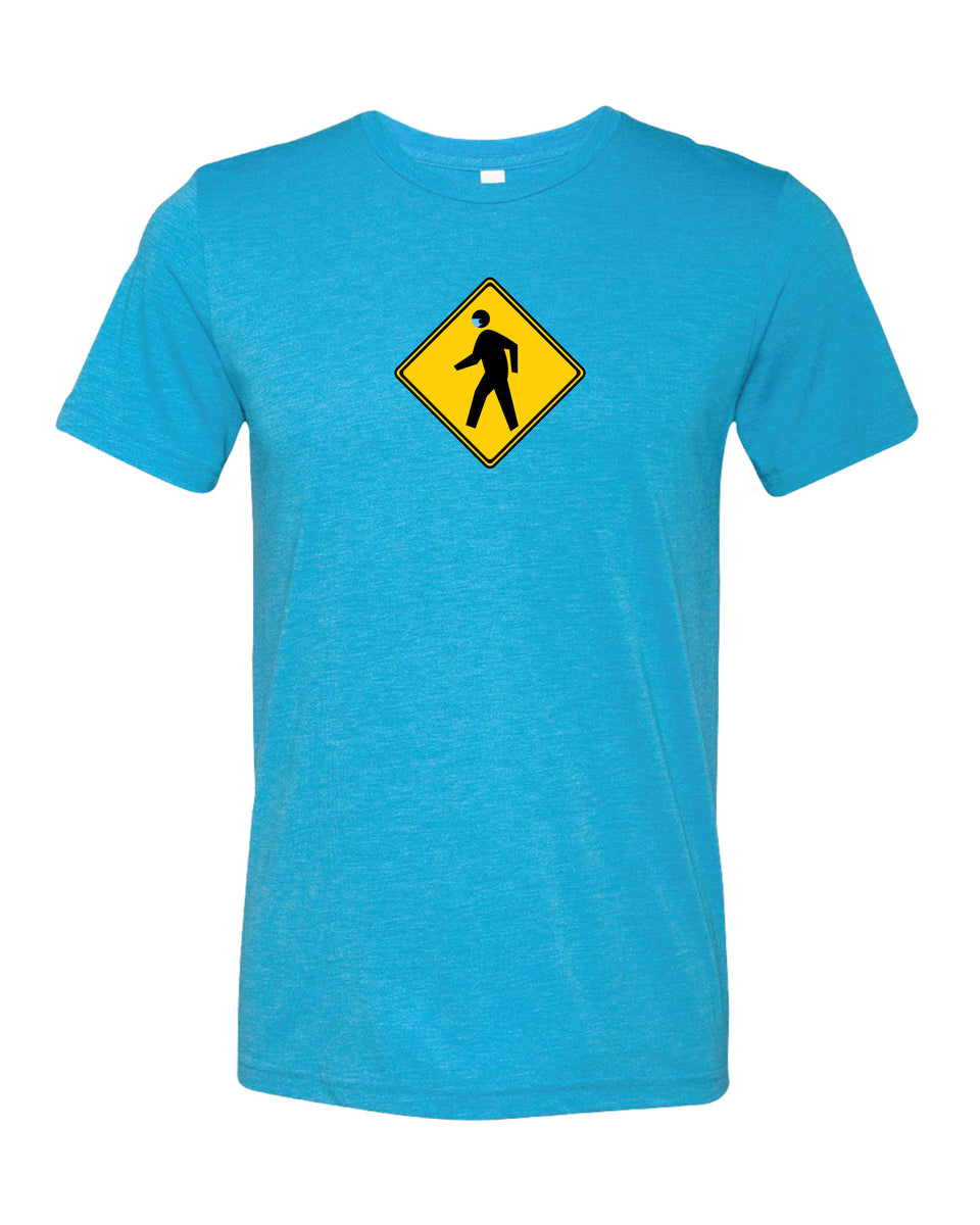 T-Shirt #litfuze Funny BLUE MASK PED XING TEE SHIRT | Msk Collection | © LIT FUZE 2020