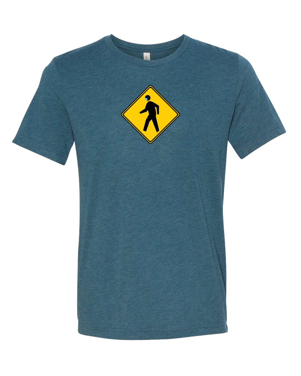 T-Shirt #litfuze Funny BLUE MASK PED XING TEE SHIRT | Msk Collection | © LIT FUZE 2020