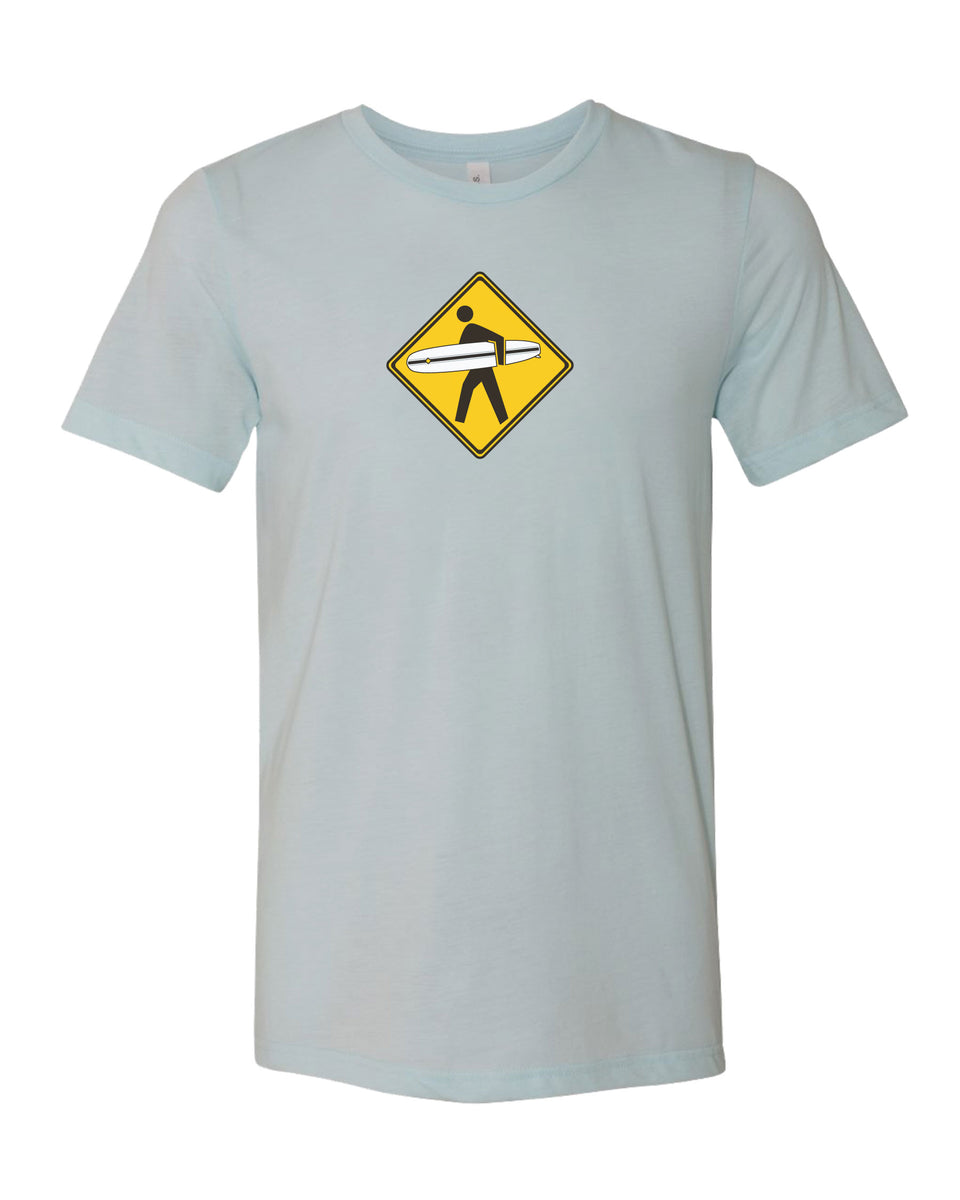 T-Shirt #litfuze LONGBOARD SURFER PED XING TEE SHIRT | 20th Anniversary Vintage Collection | © LIT FUZE 2000-2020